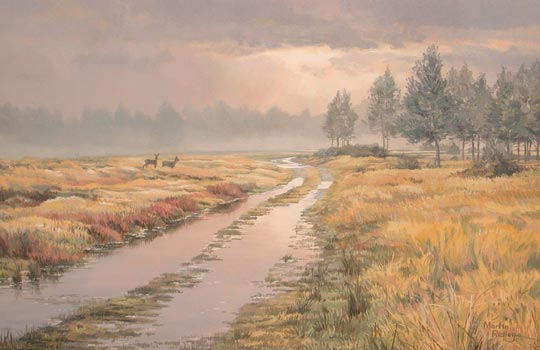 roe deer landscape paintings